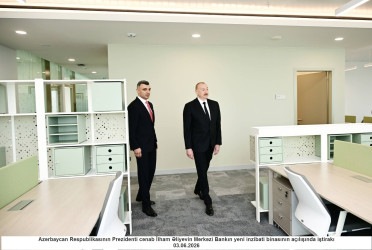 Azərbaycan Respublikasının Prezidenti cənab  İlham Əliyev Mərkəzi Bankın yeni binasının açılışında iştirak edib - 03.06.2026