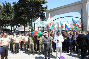 Birinci Qarabağ müharibəsində şəhid olmuş hərbi qulluqçu Abbasov Məhərrəm Abbas oğlunun dəfn mərasimi - 23.08.2023