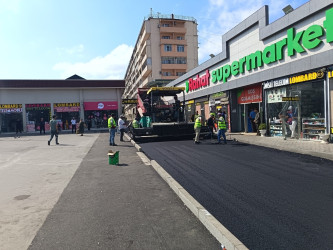 Nizami rayonunda yol infrastrukturunun yenilənməsi işləri davam etdirilir - 08.07.2026
