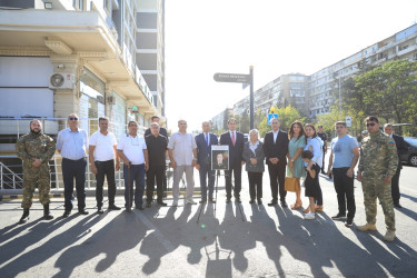 Azərbaycanın Milli Qəhrəmanı Elman Hüseynov adına küçənin açılışı  - 31.08.2023