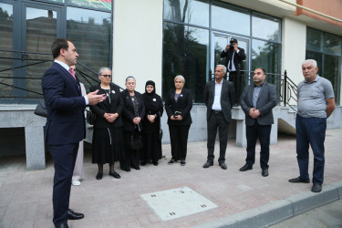 Nizami rayonunda Vətən müharibəsi şəhidi Cavid Manafovun adına küçənin açılışı  - 26.05.2023