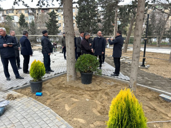 Rayon İcra Hakimiyyətinin başçısı Coşqun Cəbrayılov R.Rüstəmov küçəsi 72a ünvanına baxış keçirib - 17-12-2025