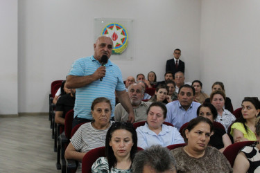 Nizami Rayon İcra Hakimiyyətinin başçısı Coşqun Cəbrayılov növbəti səyyar qəbulda rayon sakinləri ilə görüşüb - 15.07.2026