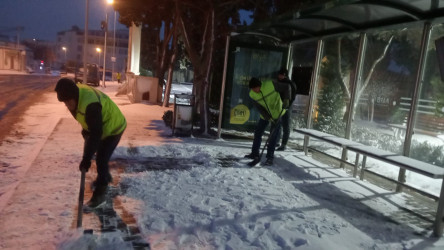 Nizami rayonunda qarın təmizlənməsi ilə bağlı tədbirlər davam etdirilir - 01.03.2025