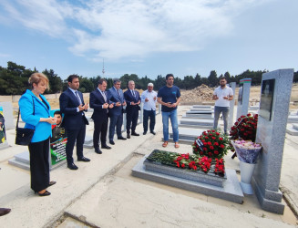 Vətən müharibəsi şəhidi Əsəd Əsədlinin doğum günündə məzarı ziyarət edilib - 17.06.2025