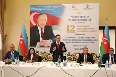 Nizami rayonunda 12 Noyabr – Konstitusiya Gününün 30 illiyi münasibətilə tədbir keçirilib - 12.11.2025