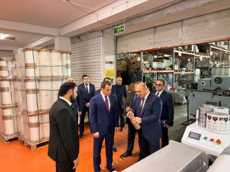 Nizami Rayon İcra Hakimiyyətinin başçısı TUNA QSC-də yeni avadanlıqların təqdimat mərasimində iştirak edib - 19.02.2026