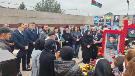 Vətən müharibəsi şəhidi Zəbiyulla Şahin oğlu Məmmədovun məzarı ziyarət edilib - 04.11.2025