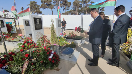Vətən müharibəsi şəhidi kapitan Hətəmxan Quliyevin məzarının ziyarəti - 29.09.2024